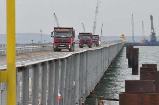 На возведение Керченского моста уйдет 12,5 млн тонн материалов и конструкций